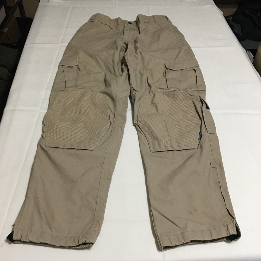 Tru-Spec Cargo Tactical Pants Mens Medium Tan Superfabric Knee Reinforcement